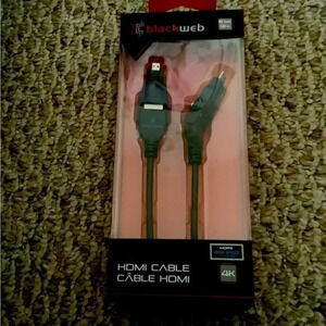 HDMI~ CABLE 6 FT~HIGH SPEED~4 k~ Full 1080~NIB